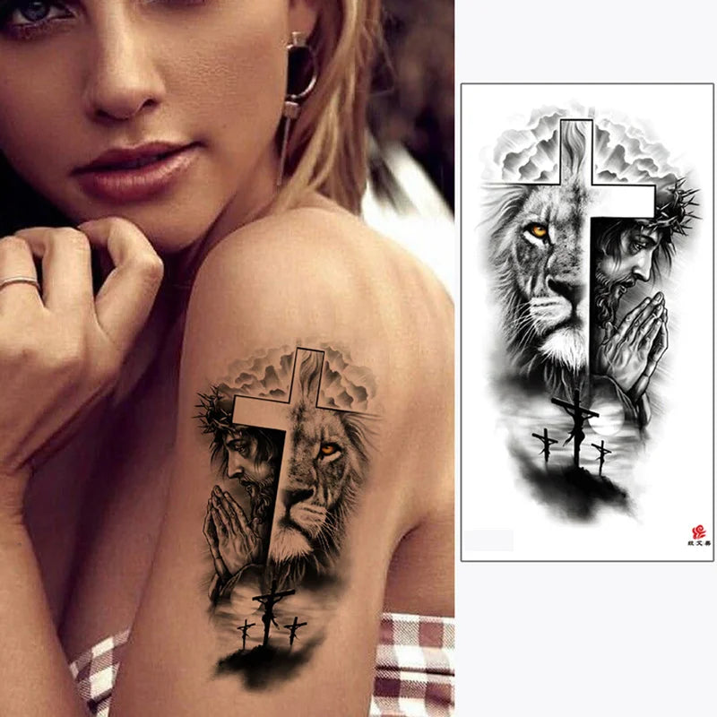 WildInk – Animal Tattoo Set (Lion, Tiger, Wolf, Bear)