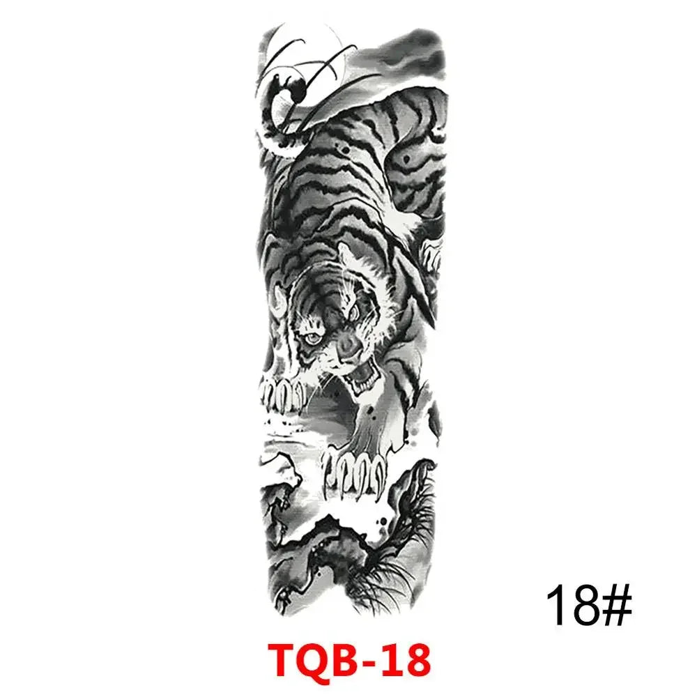 Full Arm Skull Tattoo Sticker – Waterproof 15-Day Semi-Permanent Tattoo for Men & Women