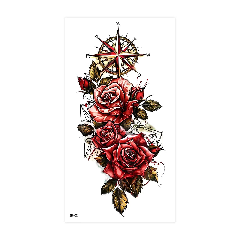 Inkly RoseMuse – Butterfly & Floral Temporary Tattoo Collection (30+ Designs)