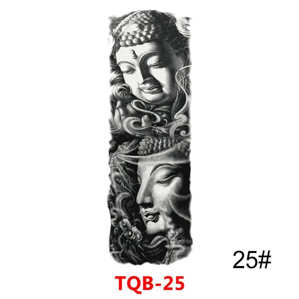 Full Arm Skull Tattoo Sticker – Waterproof 15-Day Semi-Permanent Tattoo for Men & Women