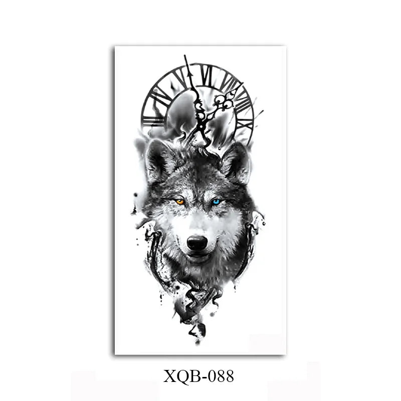 WildInk – Animal Tattoo Set (Lion, Tiger, Wolf, Bear)