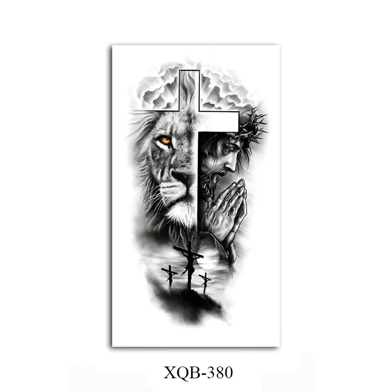 WildInk – Animal Tattoo Set (Lion, Tiger, Wolf, Bear)