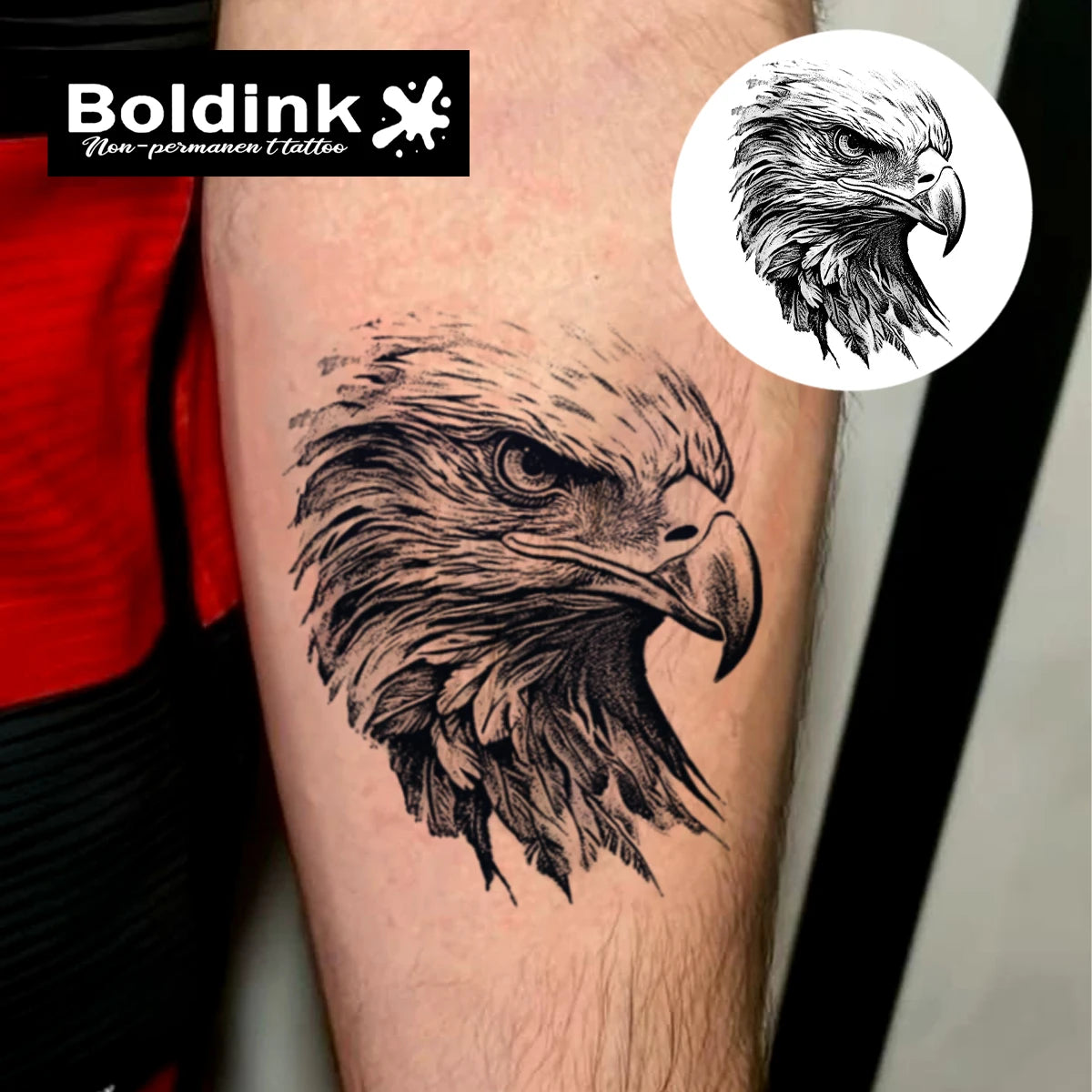 Talon Ink – Eagle Head Tattoo (1PC)
