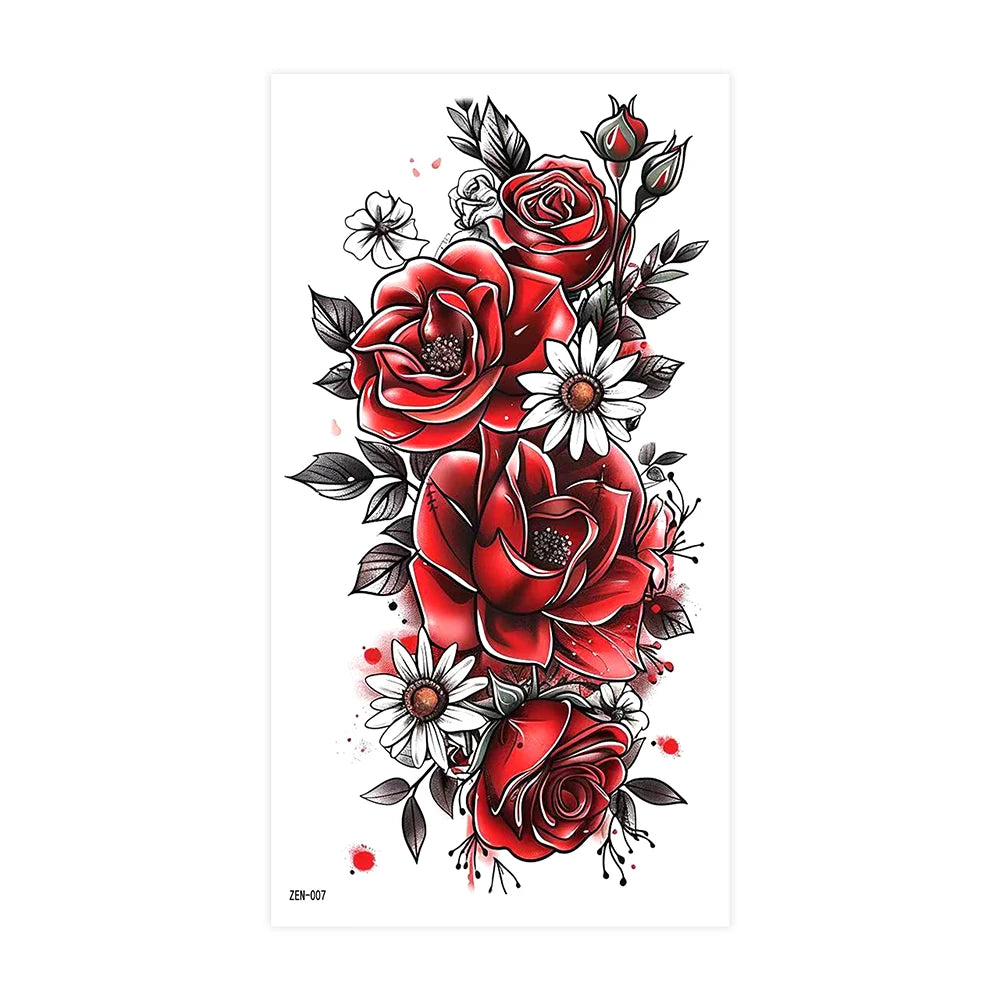 Inkly RoseMuse – Butterfly & Floral Temporary Tattoo Collection (30+ Designs)
