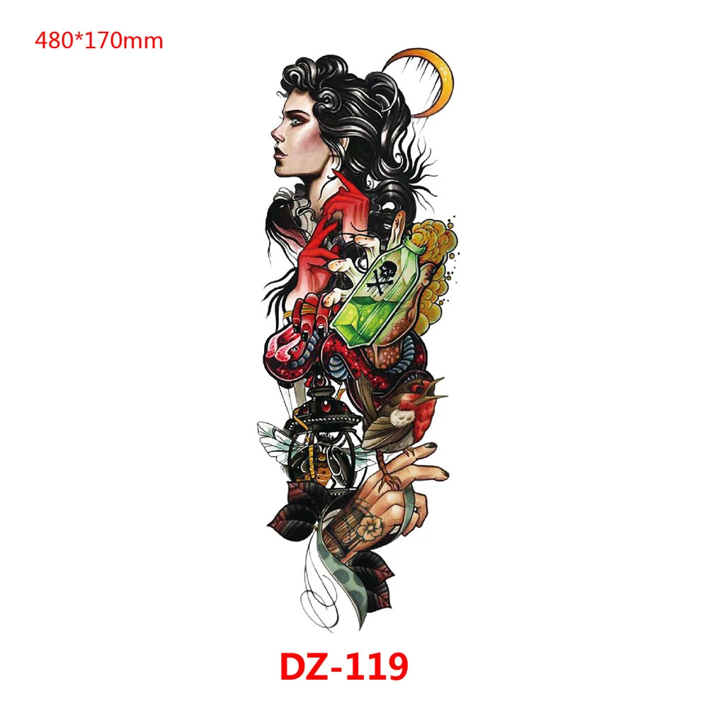 Inkly TotemGuard – Lion Wolf Full Sleeve Totem Tattoo Collection (30+ Designs)