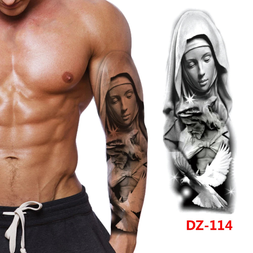 Inkly TotemGuard – Lion Wolf Full Sleeve Totem Tattoo Collection (30+ Designs)