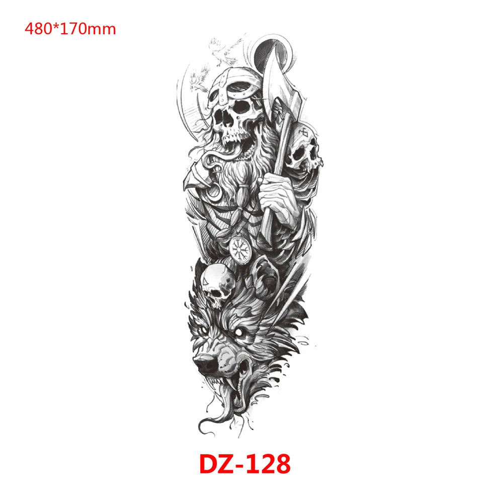 Inkly TotemGuard – Lion Wolf Full Sleeve Totem Tattoo Collection (30+ Designs)