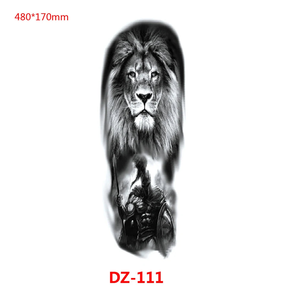 Inkly TotemGuard – Lion Wolf Full Sleeve Totem Tattoo Collection (30+ Designs)