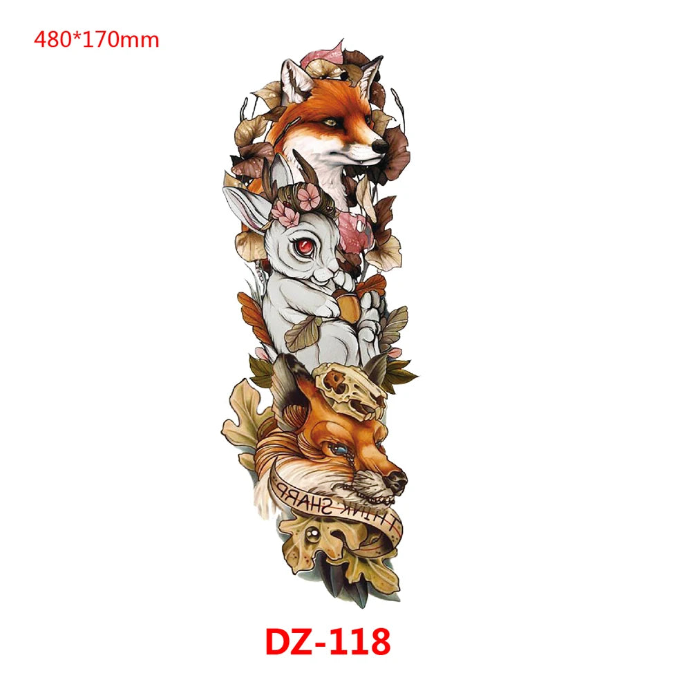 Inkly TotemGuard – Lion Wolf Full Sleeve Totem Tattoo Collection (30+ Designs)