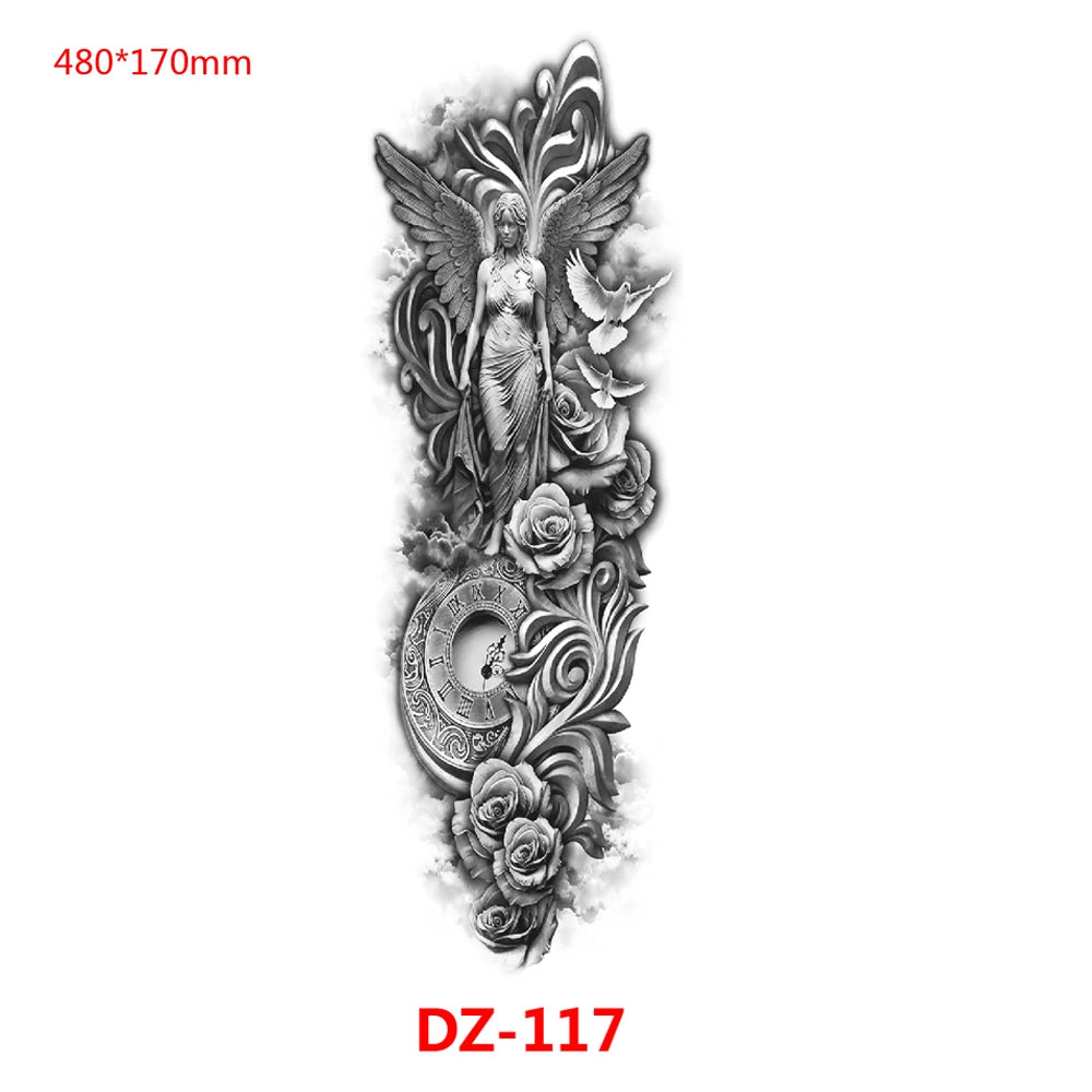 Inkly TotemGuard – Lion Wolf Full Sleeve Totem Tattoo Collection (30+ Designs)