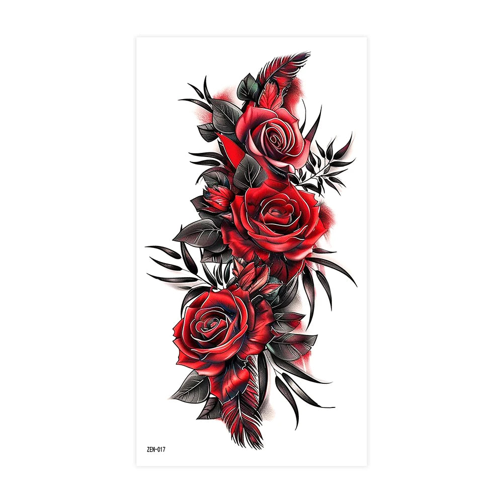Inkly RoseMuse – Butterfly & Floral Temporary Tattoo Collection (30+ Designs)