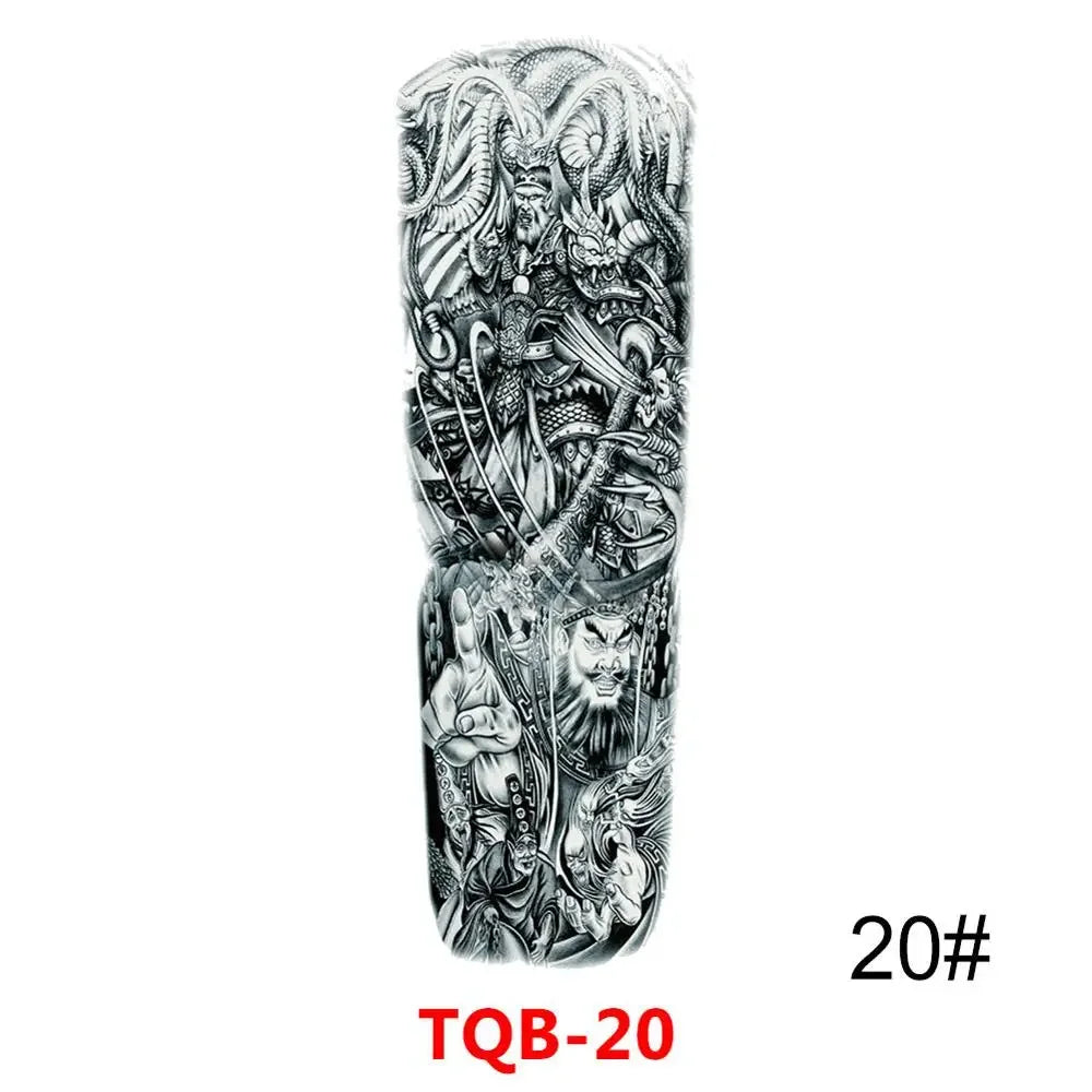 Full Arm Skull Tattoo Sticker – Waterproof 15-Day Semi-Permanent Tattoo for Men & Women