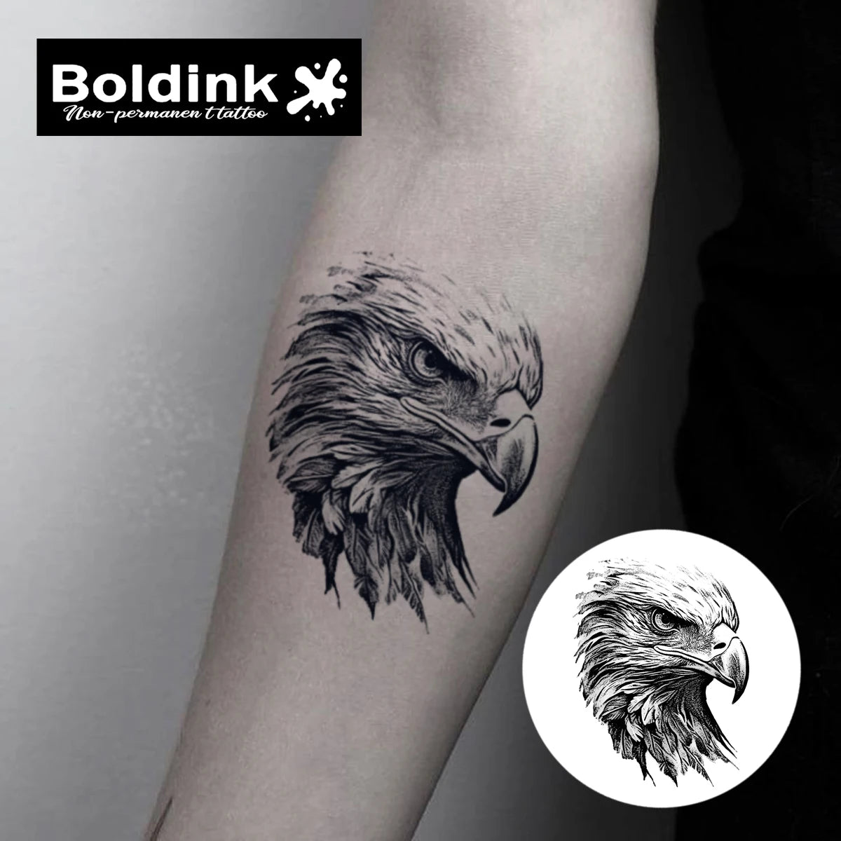 Talon Ink – Eagle Head Tattoo (1PC)