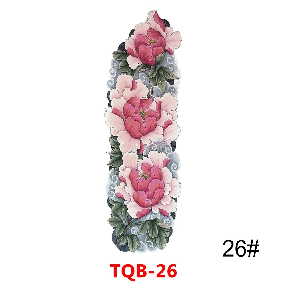 Full Arm Skull Tattoo Sticker – Waterproof 15-Day Semi-Permanent Tattoo for Men & Women