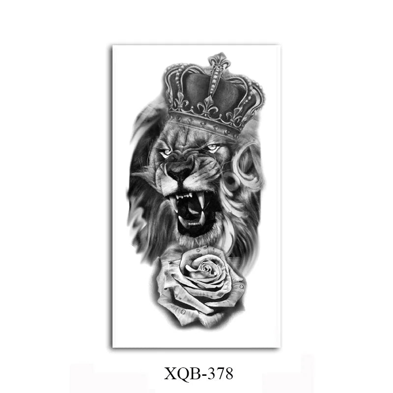 WildInk – Animal Tattoo Set (Lion, Tiger, Wolf, Bear)