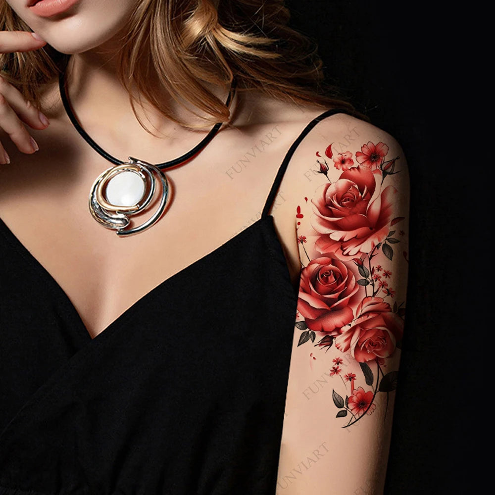 Inkly RoseMuse – Butterfly & Floral Temporary Tattoo Collection (30+ Designs)