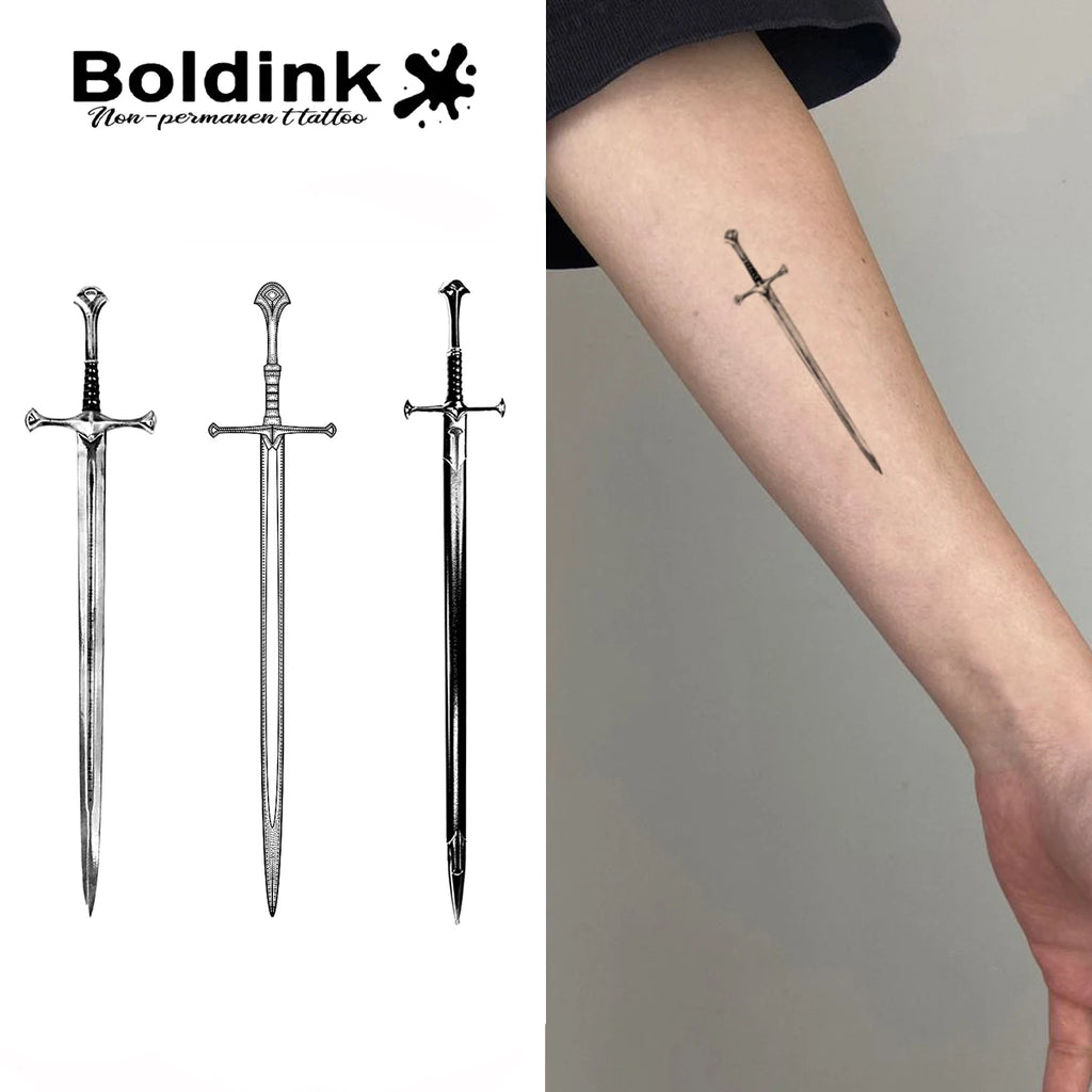 Blade Mark – Sword Temporary Tattoo (3PC)