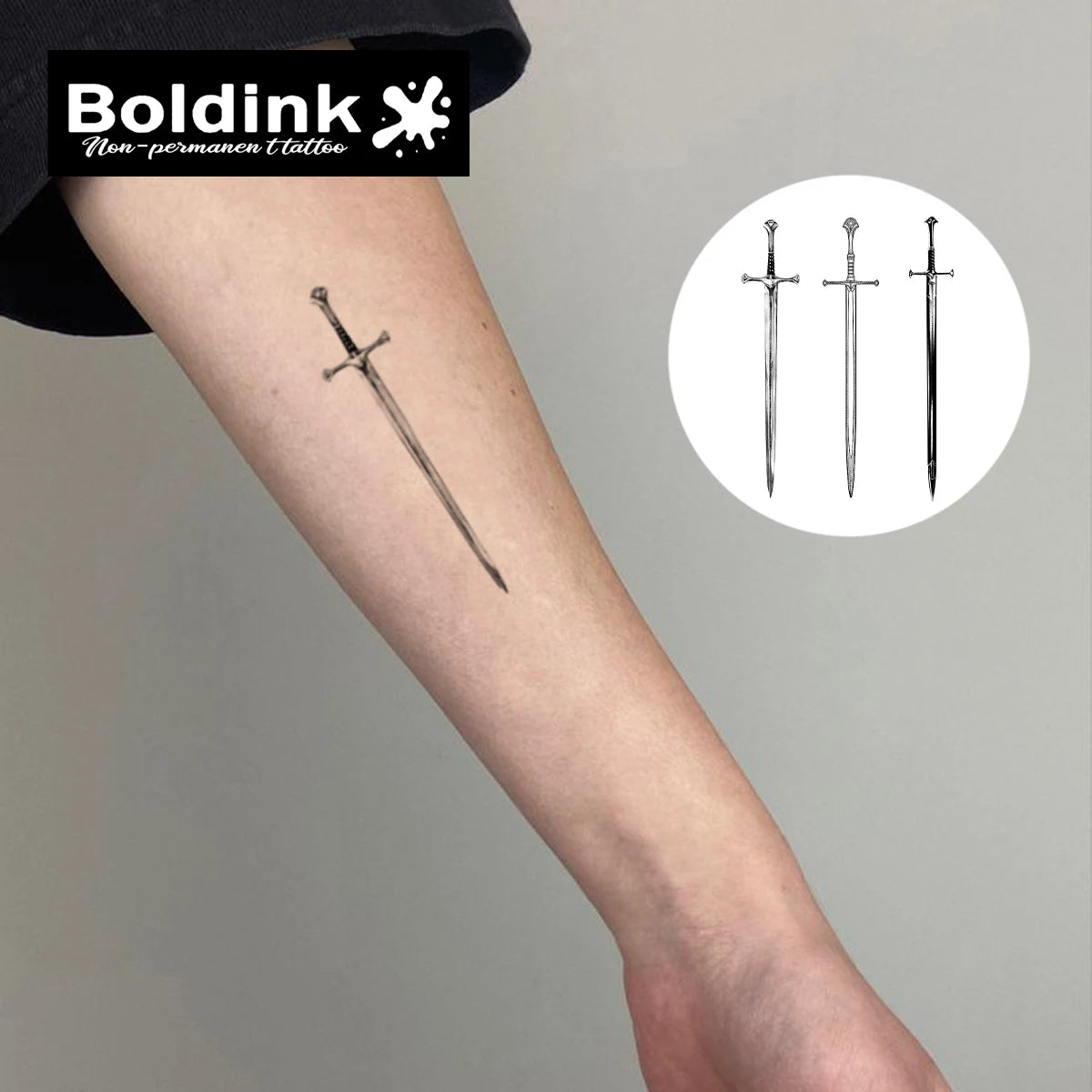 Blade Mark – Sword Temporary Tattoo (3PC)