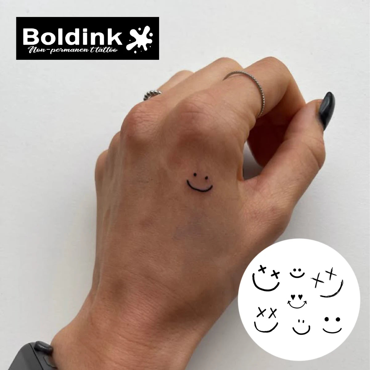 SmileInk – Mini Face Temporary Tattoo Set (1 Sheet)