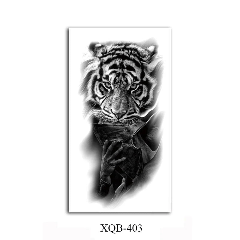 WildInk – Animal Tattoo Set (Lion, Tiger, Wolf, Bear)