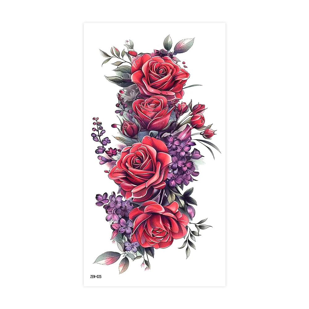 Inkly RoseMuse – Butterfly & Floral Temporary Tattoo Collection (30+ Designs)