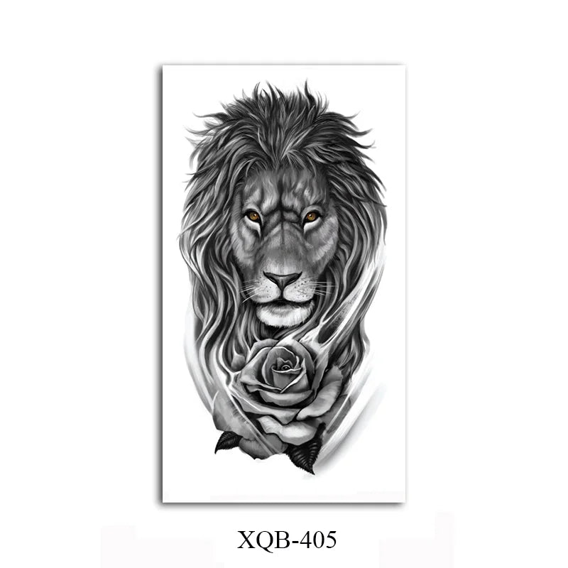 WildInk – Animal Tattoo Set (Lion, Tiger, Wolf, Bear)