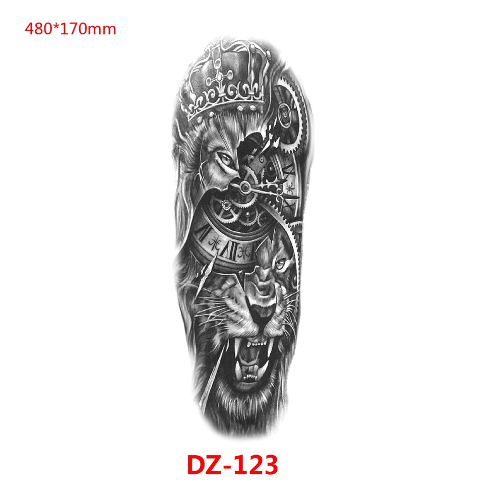 Inkly TotemGuard – Lion Wolf Full Sleeve Totem Tattoo Collection (30+ Designs)