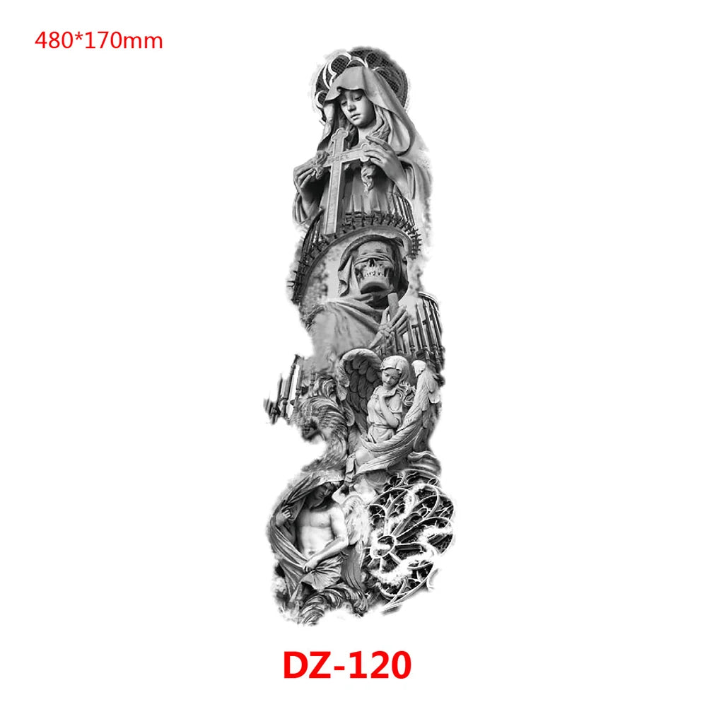 Inkly TotemGuard – Lion Wolf Full Sleeve Totem Tattoo Collection (30+ Designs)